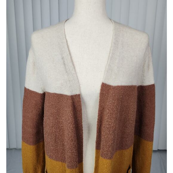 Madewell Kent Colorblock Cardigan Sweater in Coziest Yarn Women's Size XXS - Picture 5 of 11